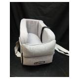 COMFYPET Car Seat for Small Dogs Under 12 lbs. Sturdy, Safe, Washable Center Console Dog Car Seat with Bottom Board and Three Straps for Stability, Adjustable Leash for Safety (Grey) - Retail: $20