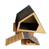 Wooden Rabbit Hideout Castle â Indoor Bunny House & Hut for Rabbits, Guinea Pigs, Chinchillas & Small Pets â Medium Size Habitat â Durable Wooden Rabbit House for Indoor & Outdoor Use -