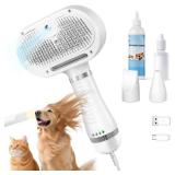HOB4U Cat Steam Brush with 600W High-Power Pet Dryer, Pet Spray Hair Removal Comb, 5 in 1 Cat & Dog Brush for Shedding, Includes Shampoo(Wired) - Retail: $19