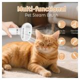 HOB4U Cat Steam Brush with 600W High-Power Pet Dryer, Pet Spray Hair Removal Comb, 5 in 1 Cat & Dog Brush for Shedding, Includes Shampoo(Wired) - Retail: $19