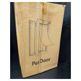 VOSOIR Dog Door for Wall, Large Doggie Door, Heavy Duty Pet Door with All Aluminum, 2 Magnetic Flaps, Wide Telescoping Tunnel, Sliding Lock Panel Doggy Door for Exterior Wall (Pets Up to 110 LB) - Ret