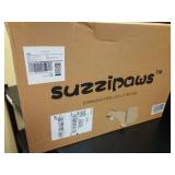 Suzzipaws Enclosed Stainless Steel Cat Litter Box with Lid Extra Large Litter Box for Big Cats XL Metal Litter Pan Tray with High Wall Sides Enclosure, Non-Sticky, Anti-Leakage, Easy Cleaning - Retail