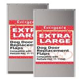 2PACK Extra Large Dog Door Replacement Flap with Screws,Doggie Door Replacement Flaps Compatible with PetSafe Freedom Doggie Doors PAC11-11040, 13 1/8\" X 24 7/8\", Flexible, Weather Resistant - Retai
