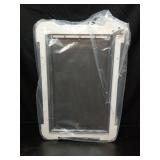 3-Flap Steel Large Dog Door for Exterior Doors with Sliding Lock Panel, Energy-Efficient Insulated Pet Door, Extreme Weather Doggy Door with Telescoping Tunnel, Never Rustï¼Pets Up to 100 Lbï¼