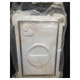 3-Flap Steel Large Dog Door for Exterior Doors with Sliding Lock Panel, Energy-Efficient Insulated Pet Door, Extreme Weather Doggy Door with Telescoping Tunnel, Never Rustï¼Pets Up to 100 Lbï¼