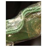 Ying Tutu 2 Pack of Extra Large Cat Litter Box (ABS Material), Low Entry Senior Litter Pen for Geriatric Kitty Big Cats, Jumbo Pet Safe Litter Boxes Tray for Indoor Pets Potty (Green, 24\" L x 20\" W)