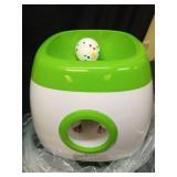 Automatic Ball Launcher for Dogs, 40-80Ft Distance Dog Ball Thrower Launcher, Rechargeable Automatic Dog Balls Launchers with 4 Balls (2.5\"), Remote Control Thrower for Medium/Large Dogs (Green) - Re