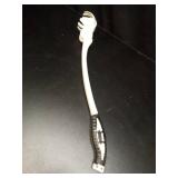 Crompack Side Arm Ball Thrower for Cricket Leather and Tennis Ball ! Adjustable Robo Side Arm with Advanced Finger-Cup Design for Batting Training/Practice (White) - Retail: $33