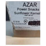 Azar Sunflower Kernels Oil Roast Salted, 1 Ounce -- 150 Case (Packaging May Vary)