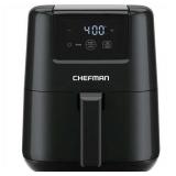 Chefman 2 Qt Compact Air Fryer w/ Digital Display and Shake Reminder - Black  New