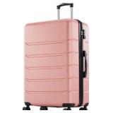 20 inch Lightweight Expandable Rolling Suit Case with TSA Lock, Pink