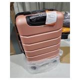 20 inch Lightweight Expandable Rolling Suit Case with TSA Lock, Pink