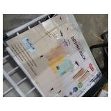 YUBELLES Clothes Drying Rack, Gullwing Laundry Rack, Collapsible, Space-Saving Laundry Rack, with Sock Clips, for Clothes, Towels, Linens, Indoor/Outdoor