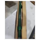 Metal Fence Post Green 4 Feet, Pack of 10, for 36 Inch High Garden Welded Wire Fence U-Channel Steel Garden Post