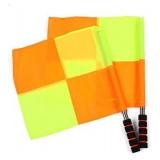 2PCS Soccer Ar Flag, Soccer Football Flags for Referees, Referee Linesman Flags with Storage Bag for Sports Match, Soccer, Football, Hockey Training, Soccer Accessories Linesman Flags