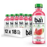 Bai Antioxidant Infused Water Beverage, Kula Watermelon, with Vitamin C and No Artificial Sweeteners, 18 Fluid Ounce Bottle, 11 Pack