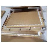 Minimalist 16x20 Frames with Mat for 11x14 Set of 3, Natural Solid Oak Wood 16x20 Frame, Lightweight for Wall Mounting(3 Pack, Oak)