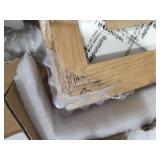 Minimalist 16x20 Frames with Mat for 11x14 Set of 3, Natural Solid Oak Wood 16x20 Frame, Lightweight for Wall Mounting(3 Pack, Oak)