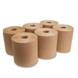 Boardwalk 16GREEN Green Seal Recycled Paper Towel Roll, Hardwound, Universal Roll Towels, Natural, 8\" x 800 ft (Case of 6)