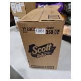 Scott 1000 Toilet Paper, 32 Rolls, Septic-Safe, 1-Ply Toilet Tissue