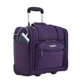 TPRC 15\" Smart Under Seat Carry-On Luggage with USB Charging Port, Purple, One Size