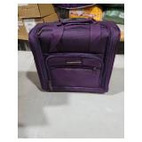 TPRC 15\" Smart Under Seat Carry-On Luggage with USB Charging Port, Purple, One Size