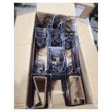 32 Inch x 50 Feet (40 Panles) Black Decorative Garden Fence Border Folding Fence, Decorative Folding Wire Fencing Border Fence Edge Decor Fence Animal Barrier