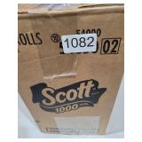 Scott 1000 Toilet Paper, 32 Rolls, Septic-Safe, 1-Ply Toilet Tissue