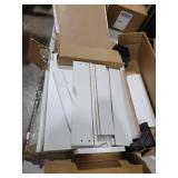 DEVAISE 5-Drawer Chest, Wood Storage file Cabinet with Wheels, White