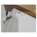 DEVAISE 5-Drawer Chest, Wood Storage file Cabinet with Wheels, White