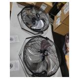 Simple Deluxe 20 Inch High Velocity 3 Speed, Black Wall-Mount Fan