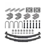 Lonffery 3500lb Tandem Trailer Leaf Spring Kit with 5-1/2\" U-Bolts - 1750lbs Capacity Per Spring