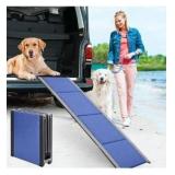 Foldable Pet Carrier Dog Wagon for Small to Large Dogs, Easy-to-Use with Carrying Handle, Adjustable Length, Blue