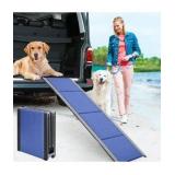 Foldable Pet Carrier Dog Wagon for Small to Large Dogs, Easy-to-Use with Carrying Handle, Adjustable Length, Blue