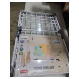 YUBELLES Clothes Drying Rack, Gullwing Laundry Rack, Collapsible, Space-Saving Laundry Rack, with Sock Clips, for Clothes, Towels, Linens, Indoor/Outdoor