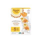 Simple Mills Almond Flour Crackers Snack Packs, Farmhouse Cheddar, Gluten Free, Flax Seed, Sunflower Seeds, Corn Free, Good for Snacks, 6.5 oz, Pack of 2 (8 Bags per Box)