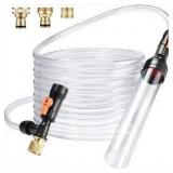 Gravel Vacuum for Aquarium Water Changer Fish Tank Cleaning Tools,Siphon Universal Quick Pump Aquarium Water Changing (30ft