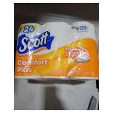 Scott ComfortPlus Toilet Paper, 12 Double Rolls, 231 Sheets per Roll, Septic-Safe, 1-Ply Toilet Tissue pack of 4