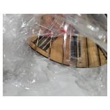 Large Oversized Rustic Wall Clock, 24â | Handmade with Real Wood and Roman Numerals