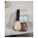 Air Cushion CC Cream Mushroom Head Foundation, 2 PCS Amazfly Moisturizing BB Cream Face Primer Makeup Long Lasting Matte Concealer Bright Makeup Base Long Lasting with Mushroom Makeup Sponge Natural