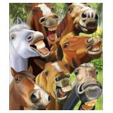 Super Soft Plush Horse Throw Blanket - Super Soft Blanket Ideal for Women, Men, and Kids - Perfect for Horse Lovers - 50" x 60