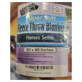 Super Soft Plush Horse Throw Blanket - Super Soft Blanket Ideal for Women, Men, and Kids - Perfect for Horse Lovers - 50" x 60