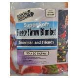 snowman, 50" x 60" Fleece Throw Blanket for Kids and Adults - Super Soft Plush Blanket Throw Plush Blanket