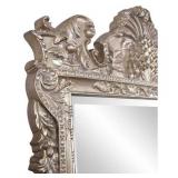 Howard Elliott Marquette Mirror - 84 in. by 48 in. Dimensions Oversized Antique Silver Leaf Frame for Stunning Home Decor & Easy Installation.  Listed as Open Box because I can not inspect the item co