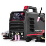 YESWELDER 200A AC/DC Aluminum Tig Welder with Pulse Large LED Display, Digital Inverter STICK/TIG 110/220V Dual Voltage TIG Welding Machine TIG-200P ACDC - Retail: $650