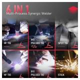 YESWELDER 200A AC/DC Aluminum Tig Welder with Pulse Large LED Display, Digital Inverter STICK/TIG 110/220V Dual Voltage TIG Welding Machine TIG-200P ACDC - Retail: $650