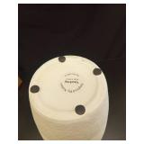 Vaseking Ceramic Natural Rustic Vase, 14.4 Inch Large Vintage Flower Threaded Decorative Farmhouse Tall Vase for Home Decor, Living Room, Shelf Decor, Wedding, Housewarming Gift, Off-White - Retail: $