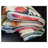 DUKINO 9x12 Rugs for Entryway, Floral Indoor Washable Front Door Mat, Non Slip Boho Small Carpet, Soft Low Pile Throw Rug for Entrance, Bedroom, Kitchen, Laundry, Bathroom, Green - Retail: $95