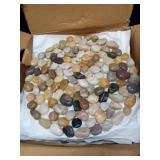 River Rocks Stepping Stones Pavers Outdoor for Garden Walkway, Pebbles Polished Gravel for Yard Lawn Patio Pathway Landscaping, 6PACK (Roundness) - Retail: $60