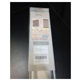 Persilux Cordless Zebra Blinds for Windows Free-Stop Roller Windows Shades (46\" W X 72\" H, White) Dual Layer Light Control for Day and Night, Light Filtering Sheer Shades for Home, Easy to Install -